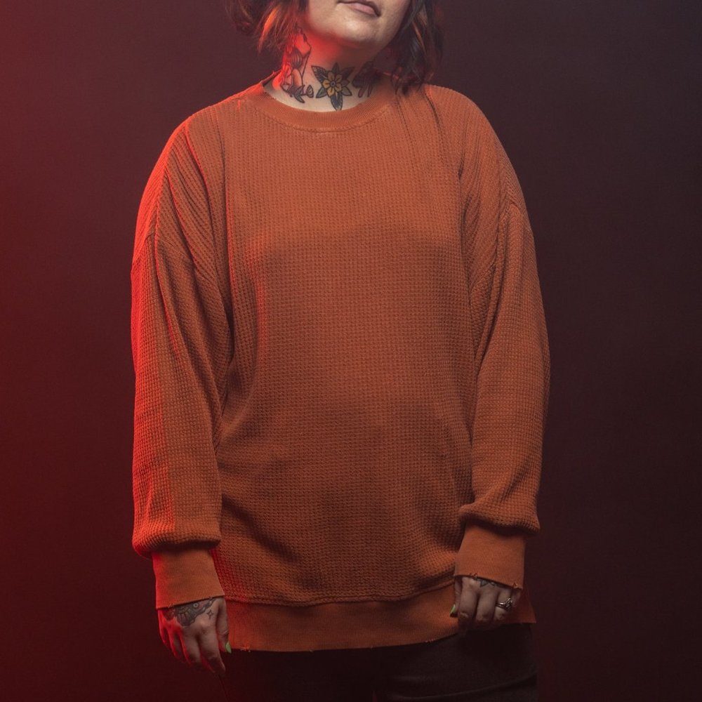 Dylan Thermal Crew neck Girrlscout burnt orange M/L